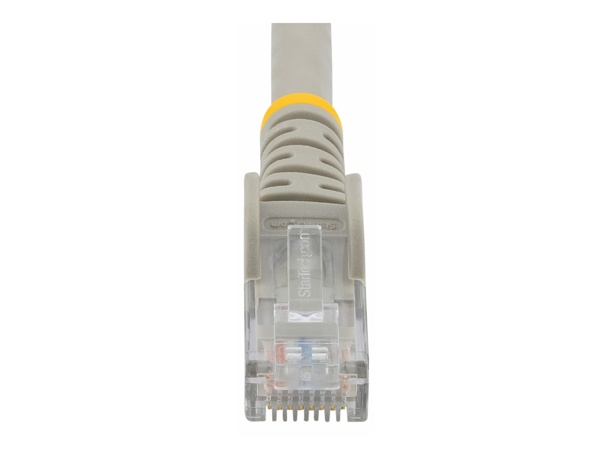 StarTech.com 15m CAT6 Ethernet Cable, 10 Gigabit Snagless RJ45 650MHz 100W PoE Patch Cord, CAT 6 10GbE UTP Network Cable w/Strain Relief, Grey, Wiring is UL Certified/TIA - Category 6 - 24AWG (N6PATC15MGR)