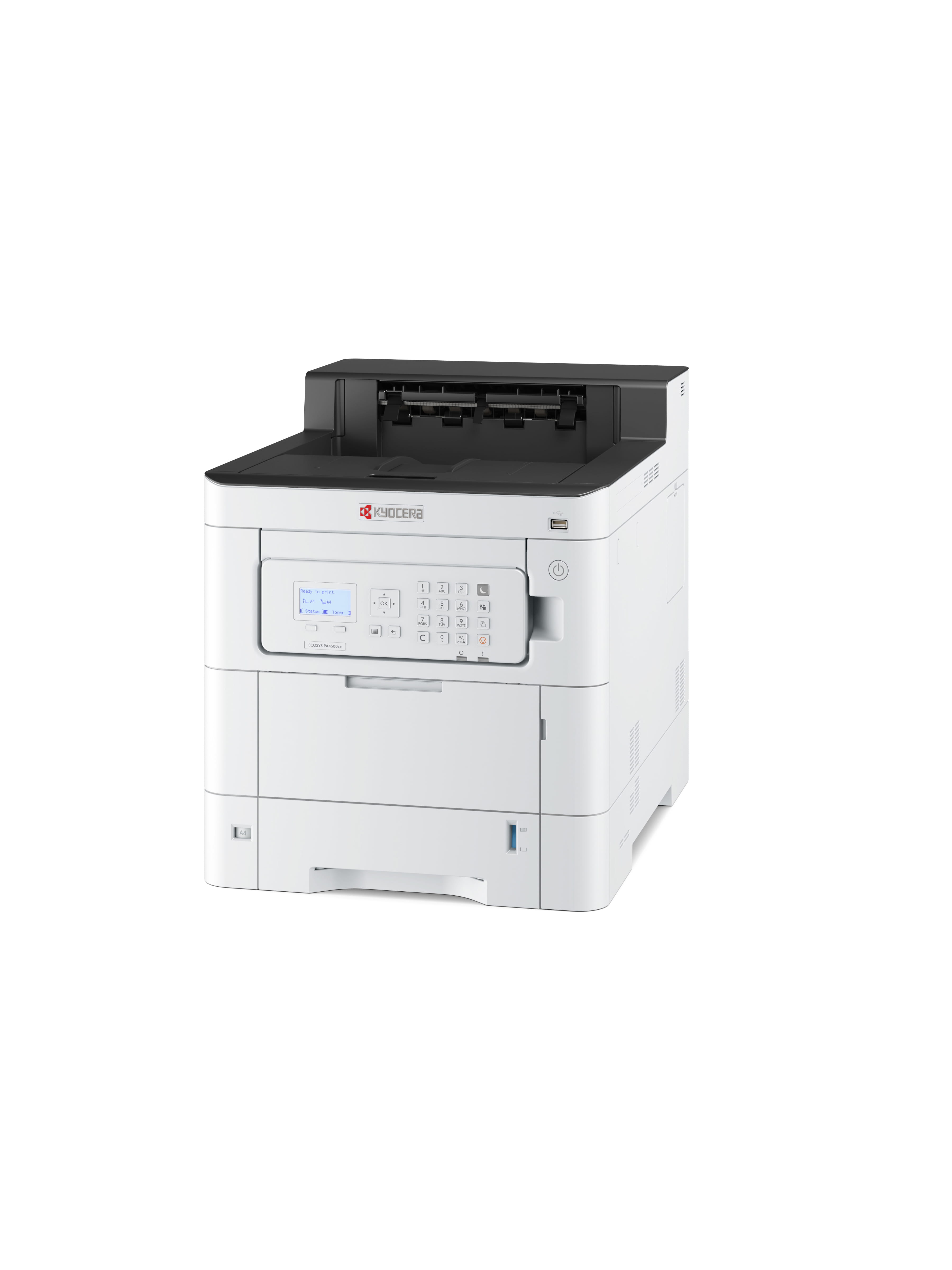 Kyocera ECOSYS PA4500cx - Drucker - Farbe - Duplex - Laser - A4/Legal - 1200 x 1200 dpi - bis zu 45 Seiten/Min. (einfarbig)/