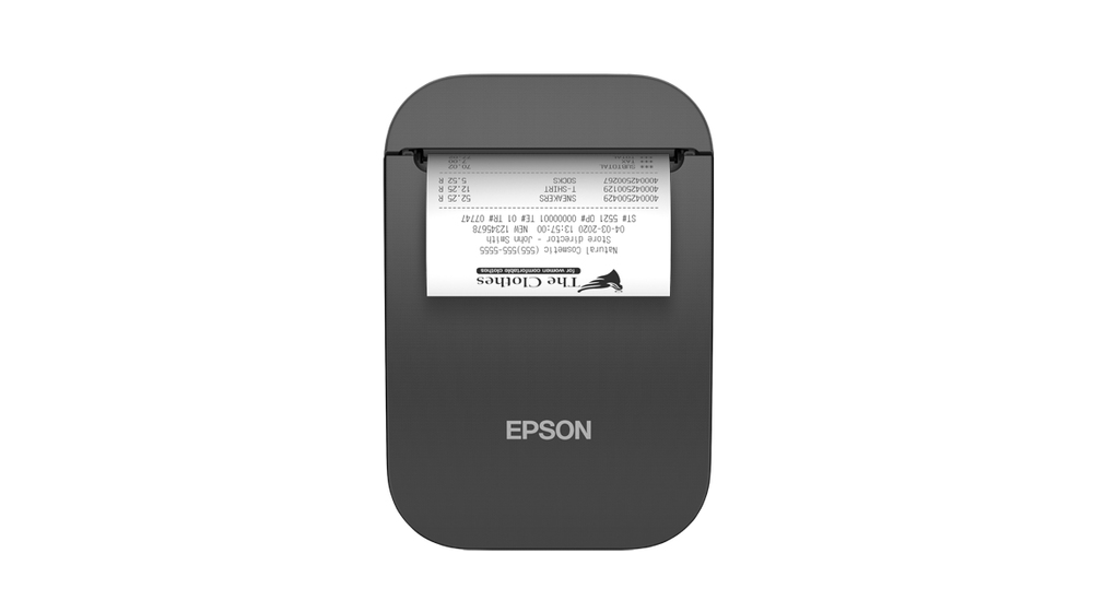 Epson TM-P80II AC (121), Thermodruck, Mobiler Drucker, 203 x 203 DPI, 65 mm/sek, Ober- & Vorderseite, 75 µm