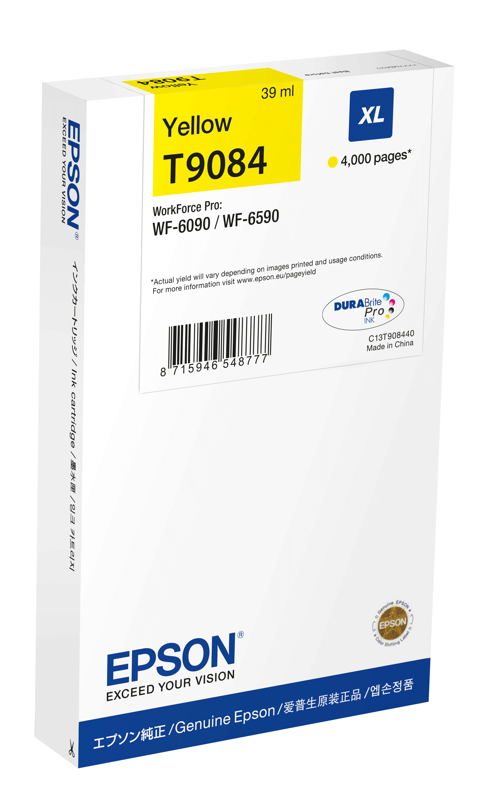 Epson T9084 - 39 ml - Größe XL - Gelb - Original