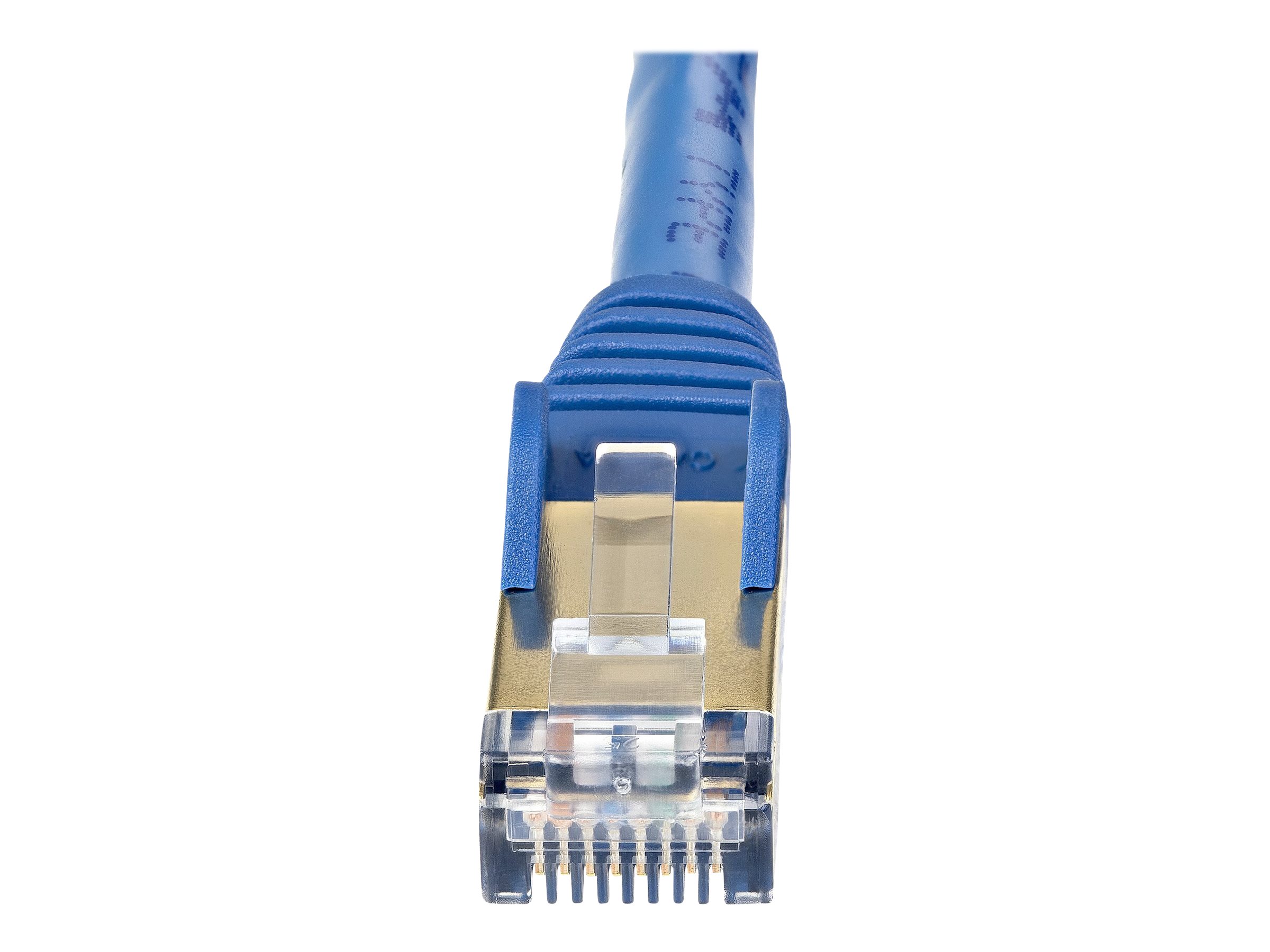 StarTech.com 5m CAT6A Ethernet Cable, 10 Gigabit Shielded Snagless RJ45 100W PoE Patch Cord, CAT 6A 10GbE STP Network Cable w/Strain Relief, Blue, UL Certified Wiring/TIA - Category 6A - 26AWG (6ASPAT5MBL)