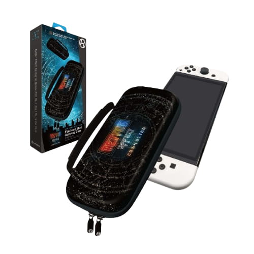 Hyperkin M07541-TECG, Hartschalenkoffer, Schwarz, Mehrfarbig, Polyethylen-Vinylacetat (PEVA), Nintendo Switch, Nintendo Switch 2, Nintendo Switch Lite, Nintendo Switch OLED, Stoßfest, Tropfsicher, Kratzresistent, Tragetasche