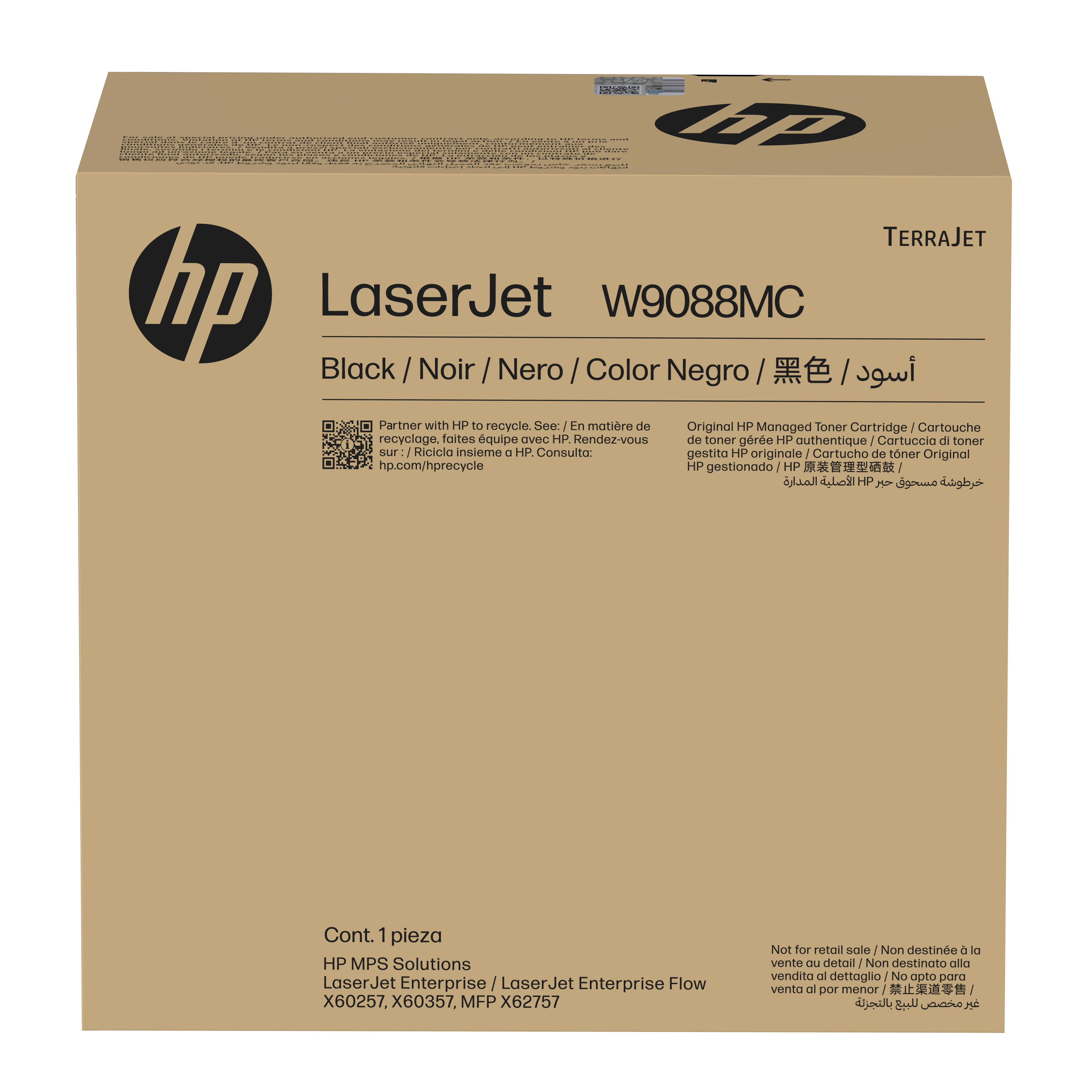 HP W9088MC Schwarz Managed LaserJet-Tonerkartusche, 42000 Seiten, Schwarz, 1 Stück(e)