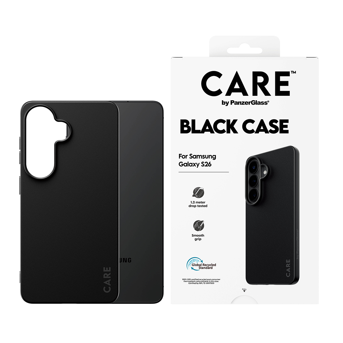 PanzerGlass CARE by PanzerGlass - Hintere Abdeckung für Mobiltelefon - Thermoplastisches Polyurethan (TPU)