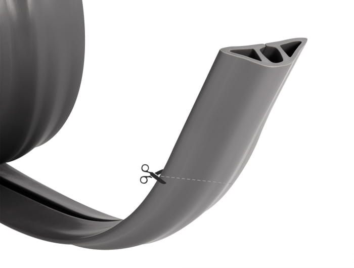 Delock Kabelkanal - flexibel, 50 x 13 mm - Boden montierbar