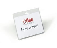 Durable Namensschild - für 60 x 90 mm - durchsichtig (Packung mit 20)
