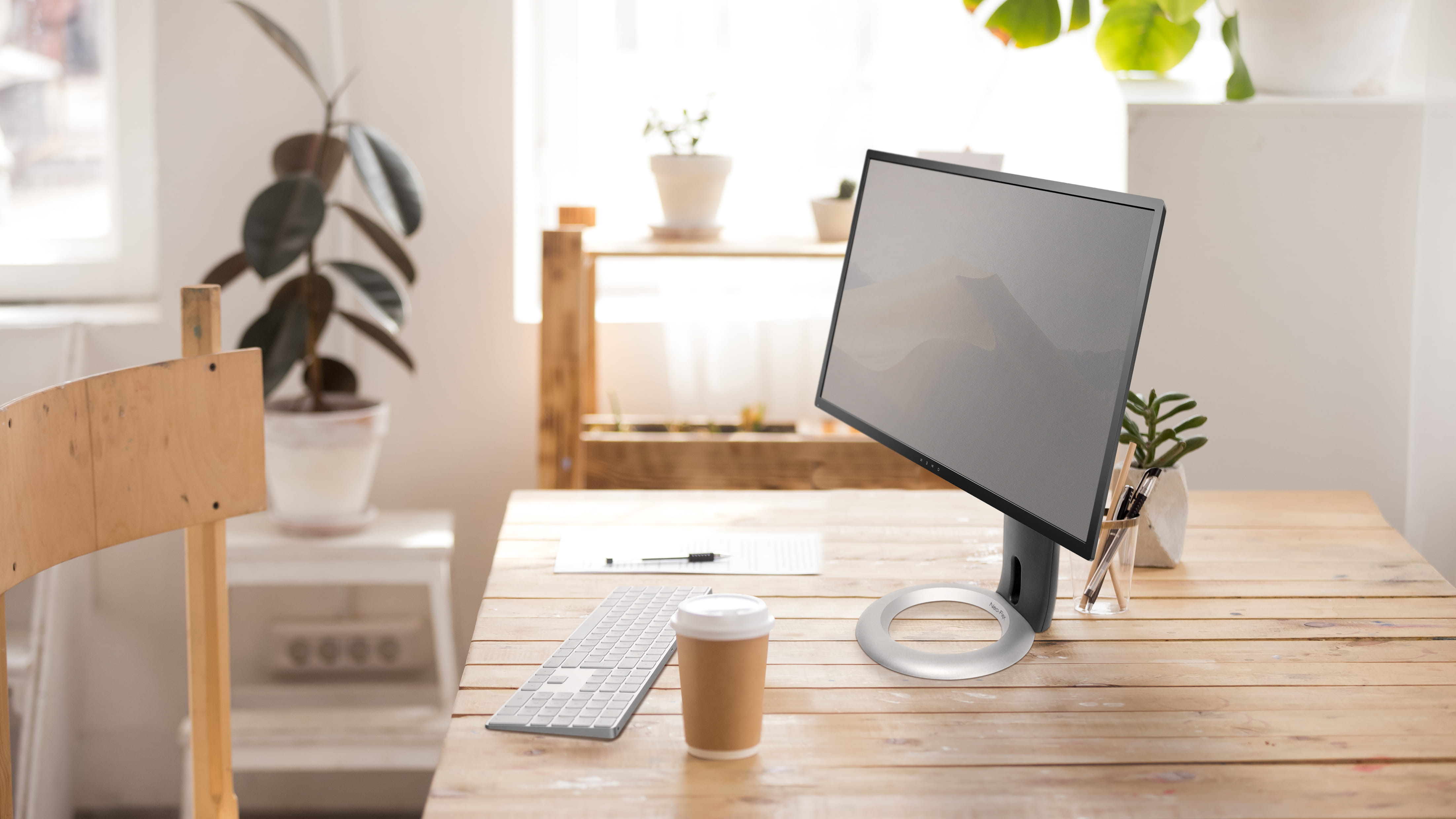 Ergotron Neo-Flex - Aufstellung - für Monitor - Schwarz, Silber - Bildschirmgröße: bis zu 68,6 cm (bis zu 27 Zoll)