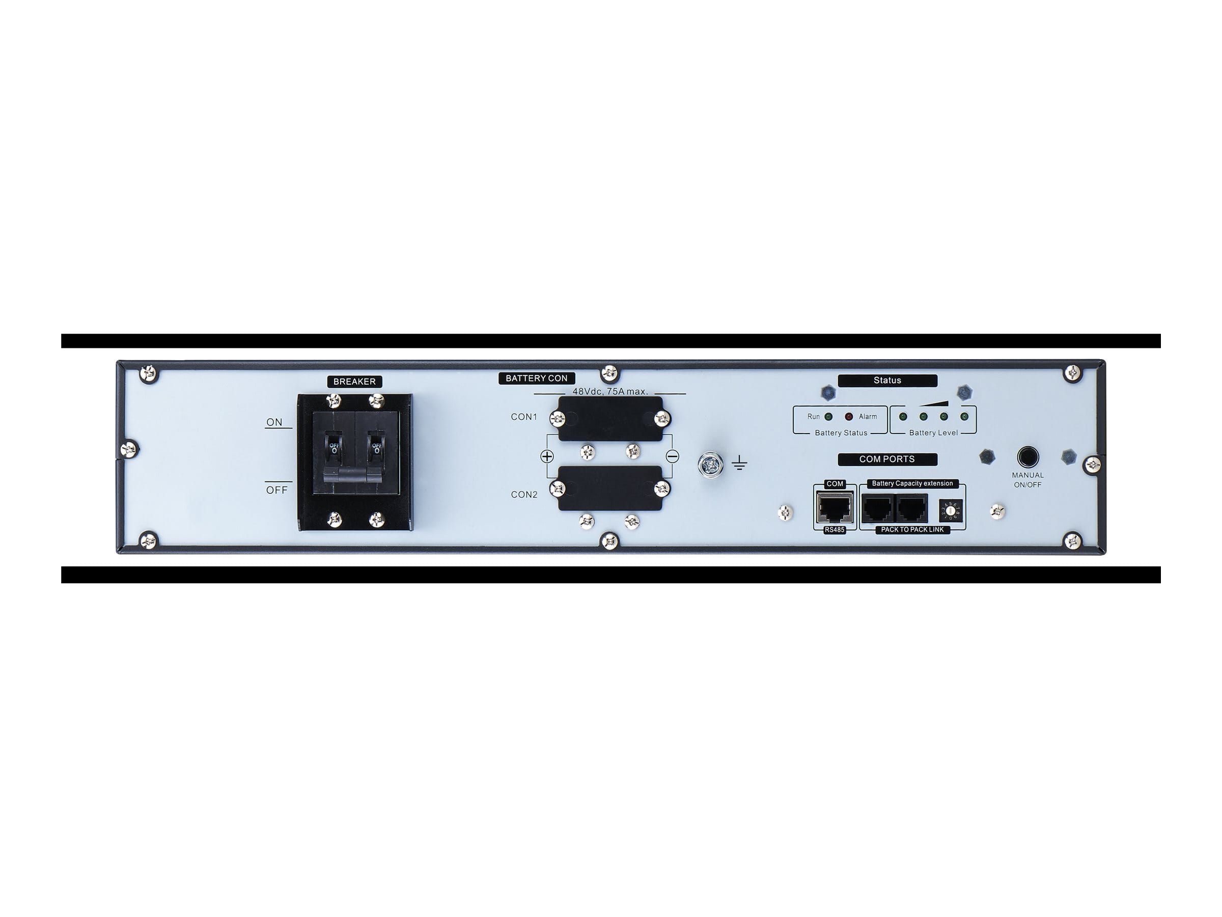 APC Easy UPS - USV-Akku (Rack - einbaufähig) - Lithium-Ionen - 2400 Wh - 2U - 48.3 cm (19") - Online-USV