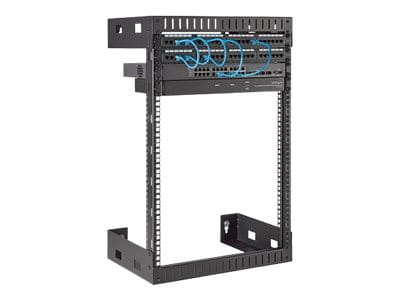 StarTech.com 2-Pfosten 15HE Heavy-Duty Wandmontage Netzwerk-Rack, 19" Open Frame Server Rack, 12" Tief, Wandmontage Daten-Rack für IT / AV / Patch Panel / Computer Geräte - Käfigmuttern und Schrauben inkl., Wandmontiertes Regal, 15U, 90 kg, 9,7 kg, Sc