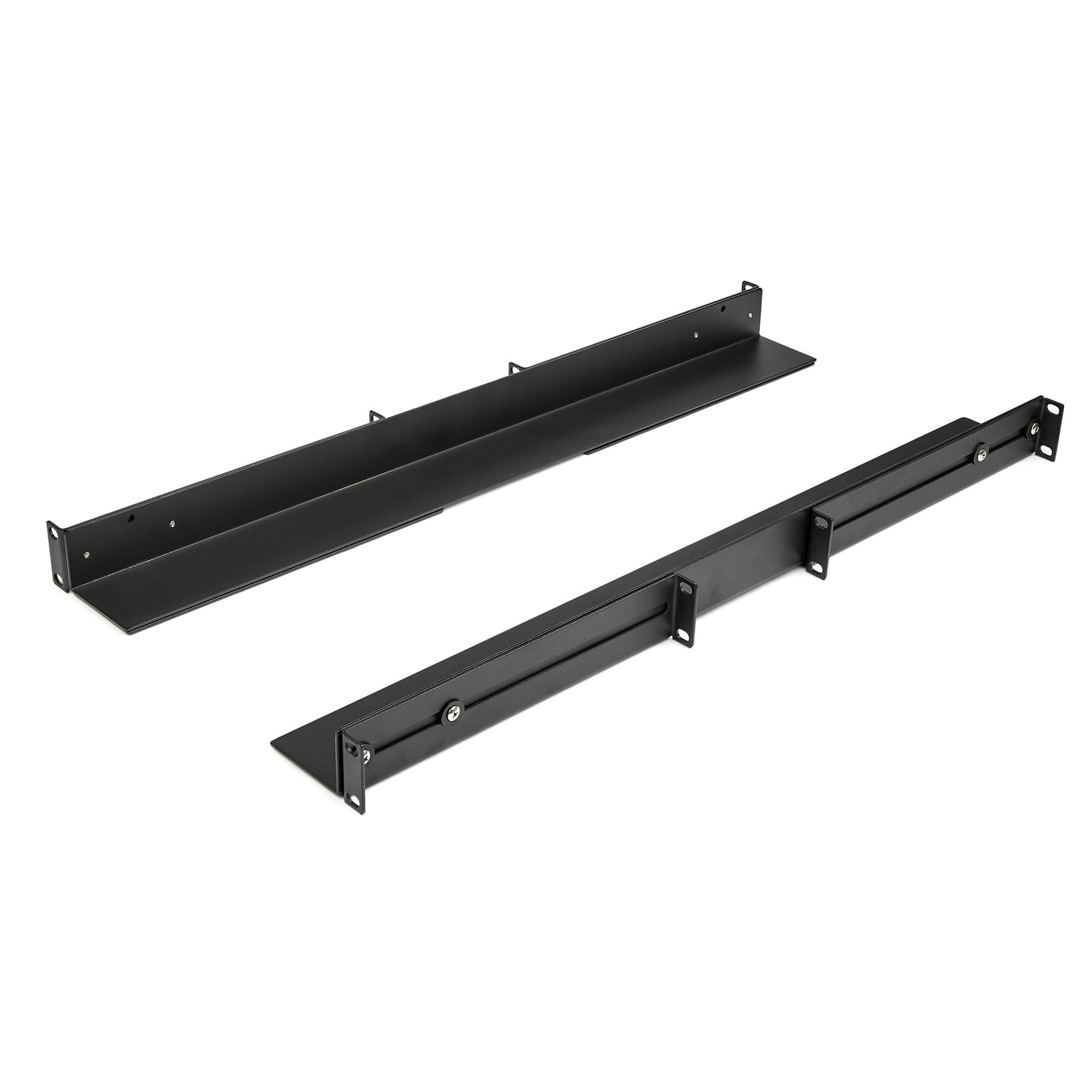 StarTech.com 1HE 19 Zoll Server Rack Schienen - 60,9-91cm Einstellbare Tiefe - Universelle 4 Pfosten Rack Schienen - Netzwerk Geräte/Server/UPS Schienen für HPE ProLiant Dell PowerEdge (UNIRAILS1UB)