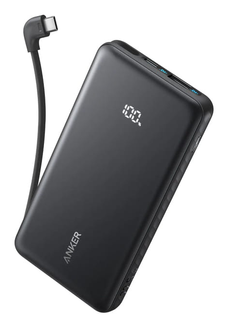 ANKER A110D, 10000 mAh, 22,5 W, Schwarz