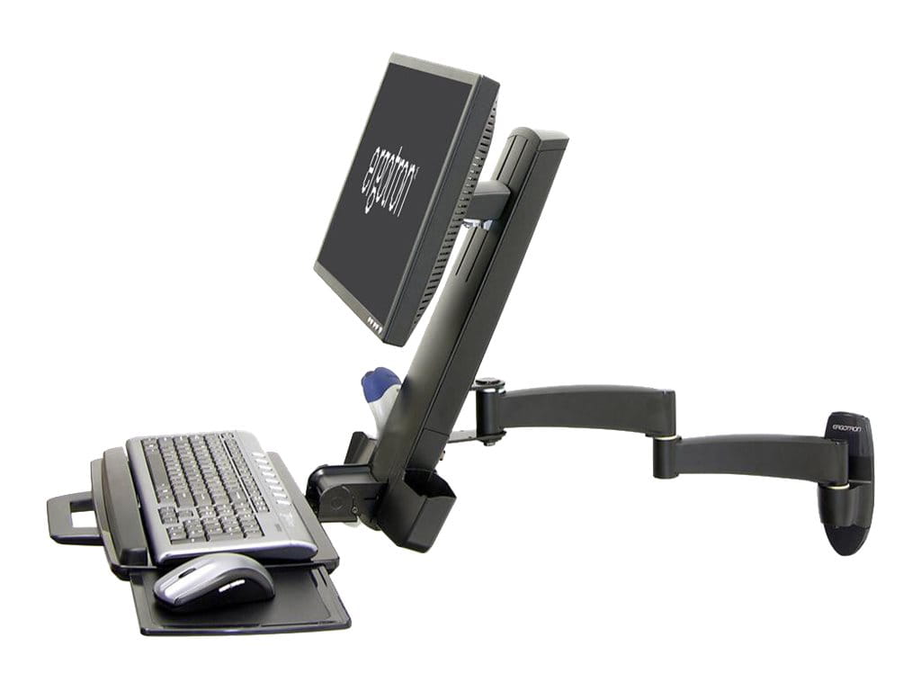 Ergotron 200 Series - Befestigungskit (Gelenkarm, Tastaturablage mit linker/rechter Mausablage, Barcode-Scanner-Halter) - für LCD-Display / PC-Ausrüstung - Stahl - Schwarz - Bildschirmgröße: bis zu 61 cm (bis zu 24 Zoll) Ergotron 200 Series - Befestigungskit (Gelenkarm, Tastaturablage mit linker/rechter Mausablage, Barcode-Scanner-Halter) - für LCD-Display / PC-Ausrüstung - Stahl - Schwarz - Bildschirmgröße: bis zu 61 cm (bis zu 24 Zoll)