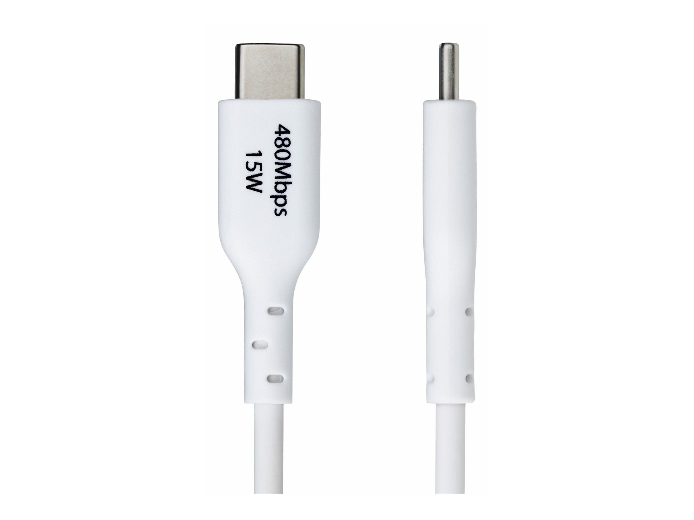 StarTech.com 3ft (1m) White USB-A to USB-C Charging Cable/Cord, M/M - USB-Kabel - USB (M)