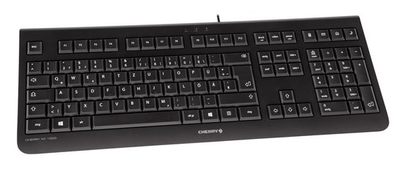 Cherry KC 1000 - Tastatur - Belgien - Schwarz