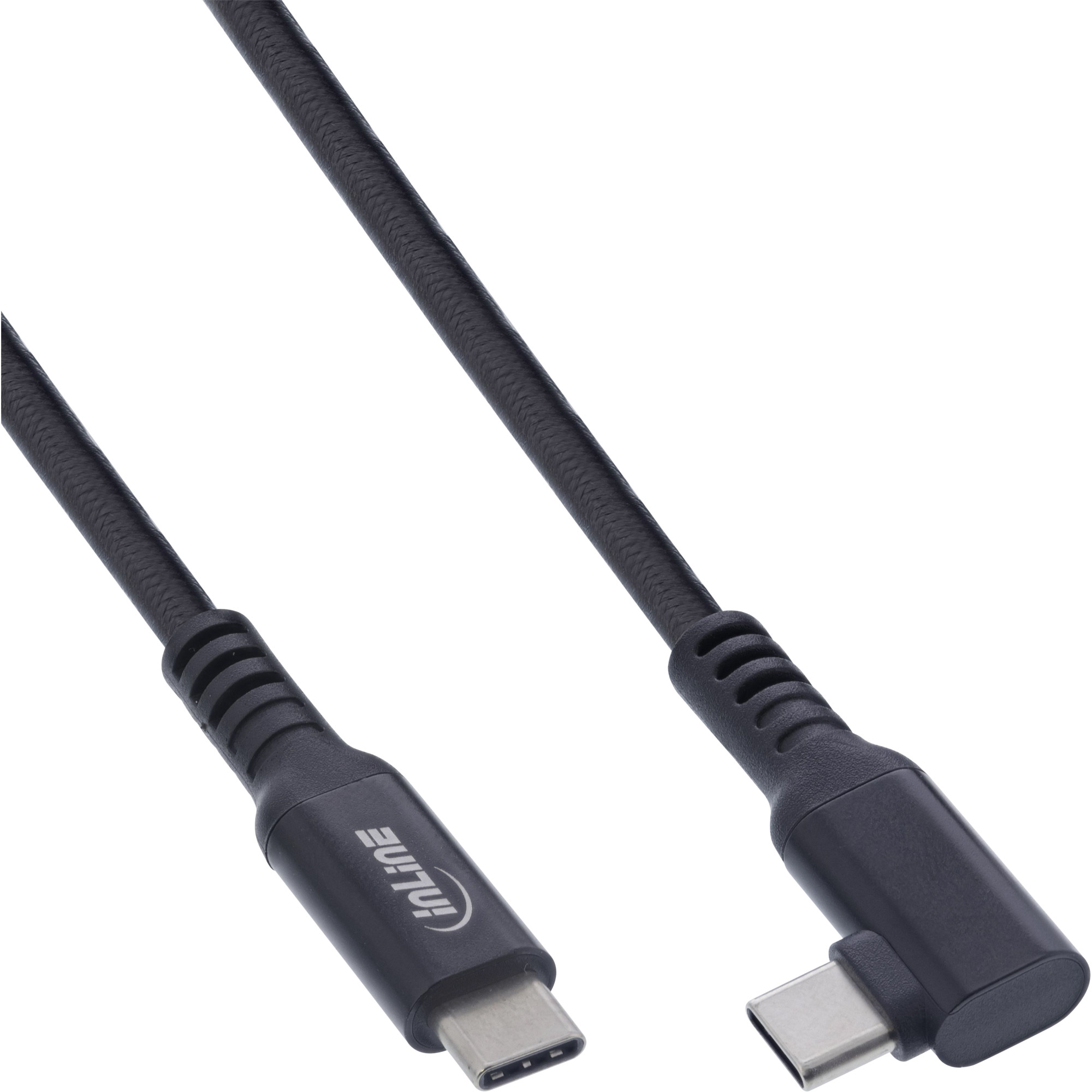 InLine USB 3.2 Gen.1 Kabel - USB-C St/St gewinkelt für VR - schwarz - 5m