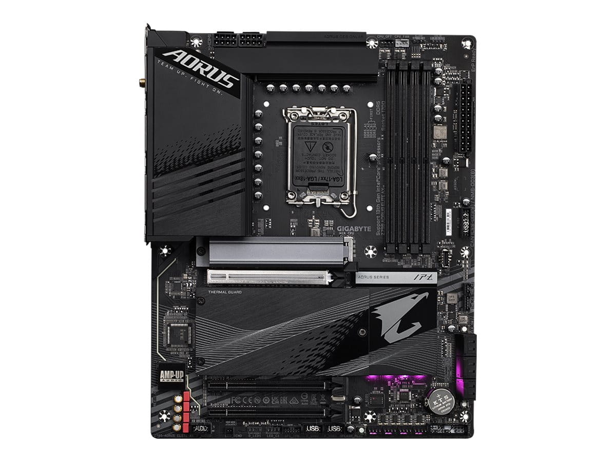 Gigabyte AORUS Z790 ELITE AX - 1.0 - Motherboard - ATX - LGA1700-Sockel - Z790 Chipsatz - USB-C 3.2 Gen 2x2, USB-C 3.2 Gen2, USB 3.2 Gen 1, USB 3.2 Gen 2 - 2.5 Gigabit LAN, Wi-Fi 6E, Bluetooth - Onboard-Grafik (CPU erforderlich)