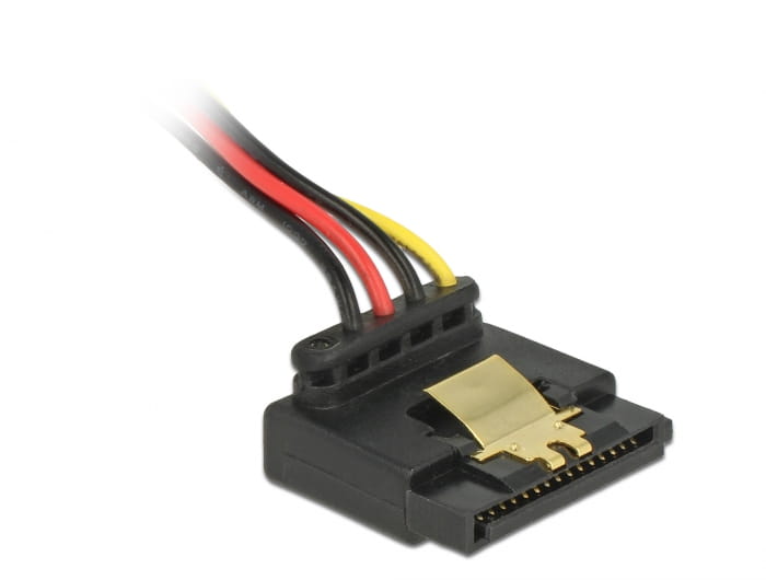 Delock Floppy 4 pin female > SATA 15 pin female metal - Netzteil - 4-Pin-Mini-Stromversorgungsstecker (R)