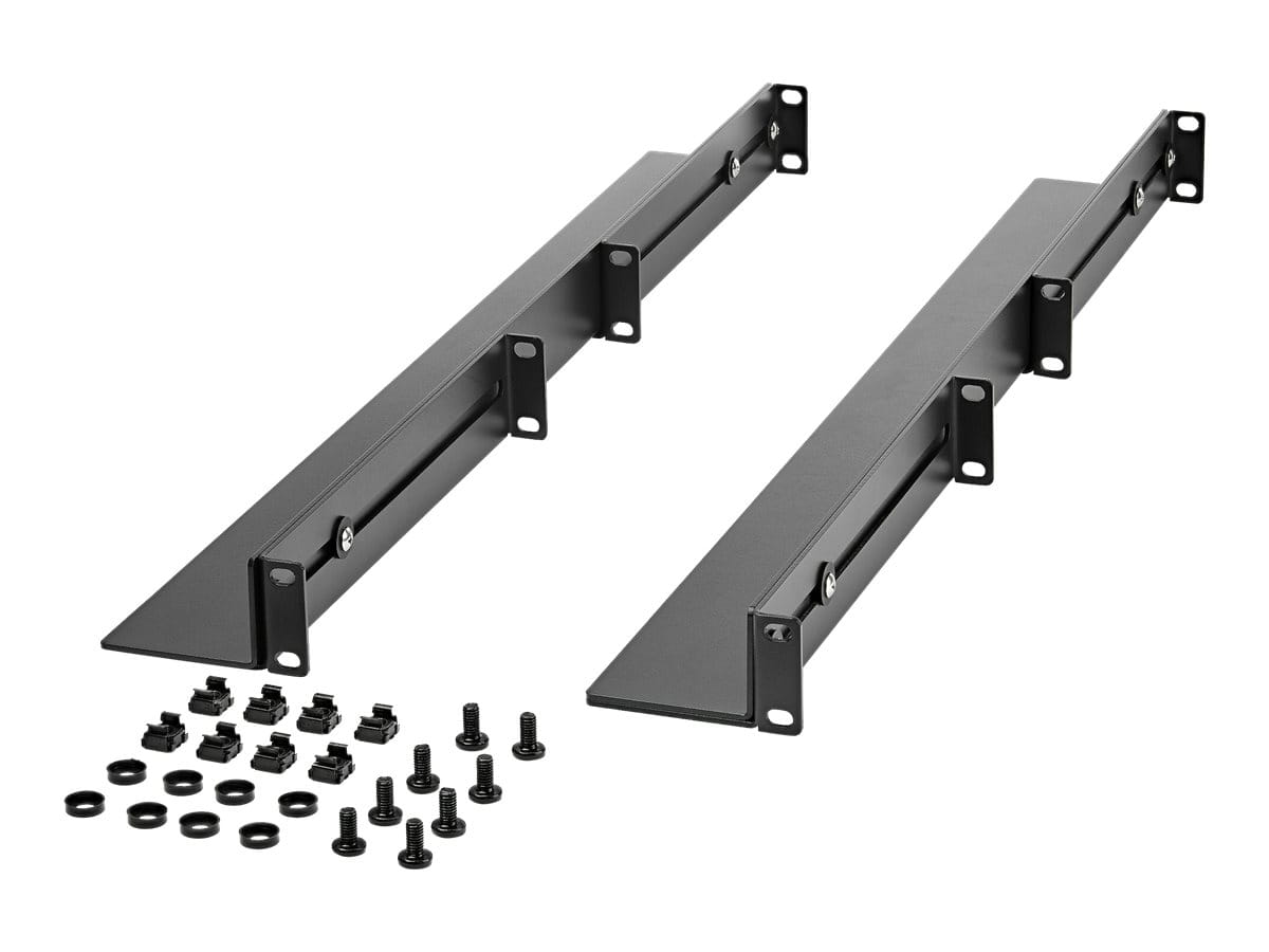 StarTech.com 1HE 19 Zoll Server Rack Schienen - 60,9-91cm Einstellbare Tiefe - Universelle 4 Pfosten Rack Schienen - Netzwerk Geräte/Server/UPS Schienen für HPE ProLiant Dell PowerEdge (UNIRAILS1UB)