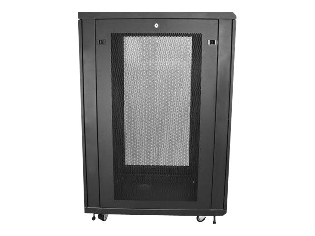 StarTech.com 24HE ServerRack/Schrank - 4 Pfosten mit einstellbarer Tiefe (6 bis 76cm)