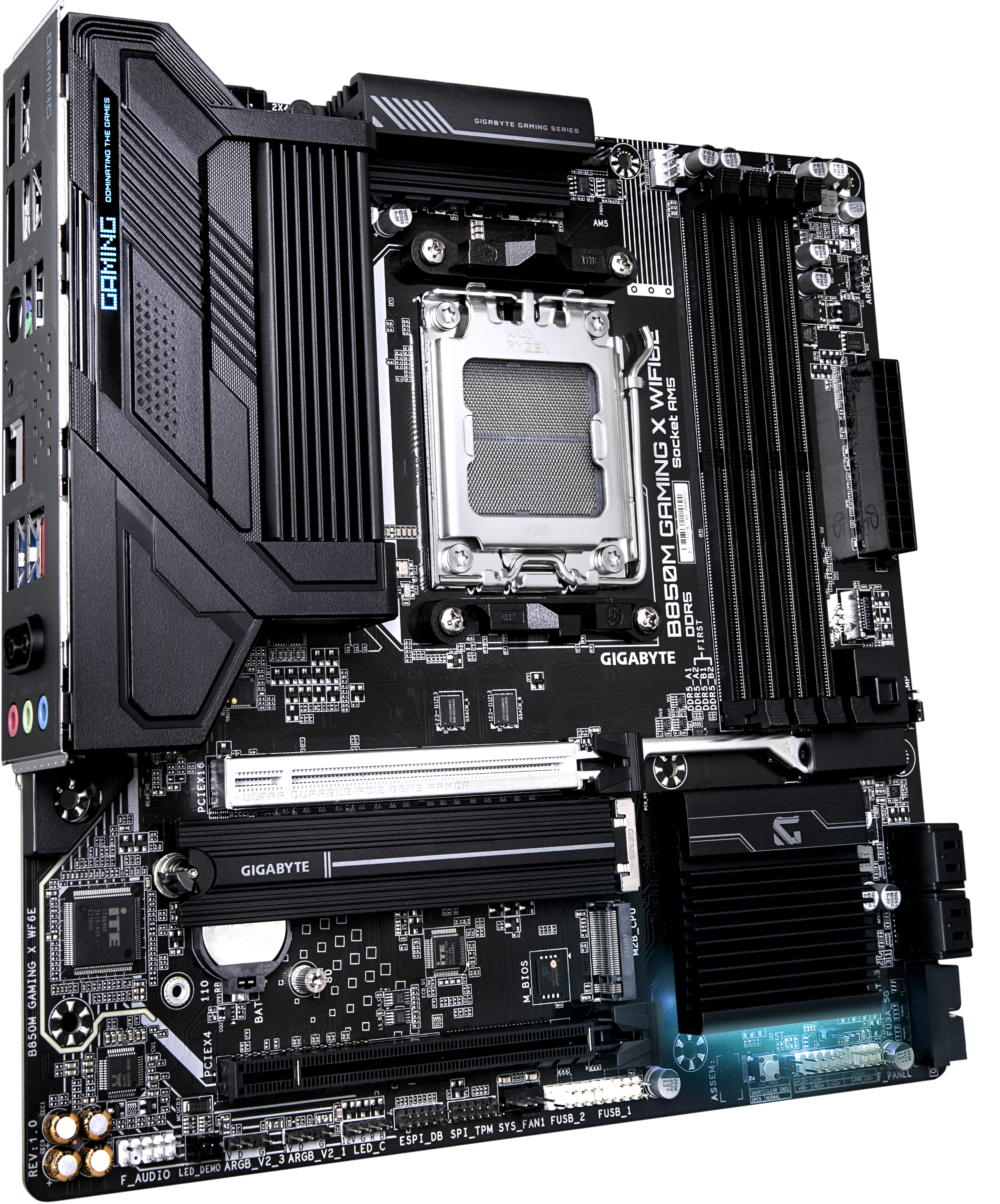 Gigabyte B850M GAMING X WIFI6E - Motherboard - micro ATX - Socket AM5 - AMD B850 Chipsatz - USB-C 3.2 Gen2, USB 3.2 Gen 2, USB 3.2 Gen 1 - Wi-Fi 6, 2.5 Gigabit LAN, Bluetooth - Onboard-Grafik (CPU erforderlich)