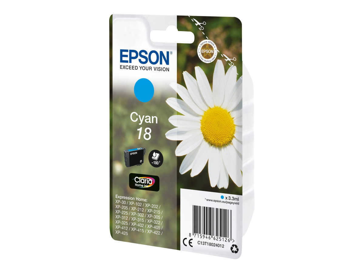 Epson 18 - 3.3 ml - Cyan - original - Tintenpatrone