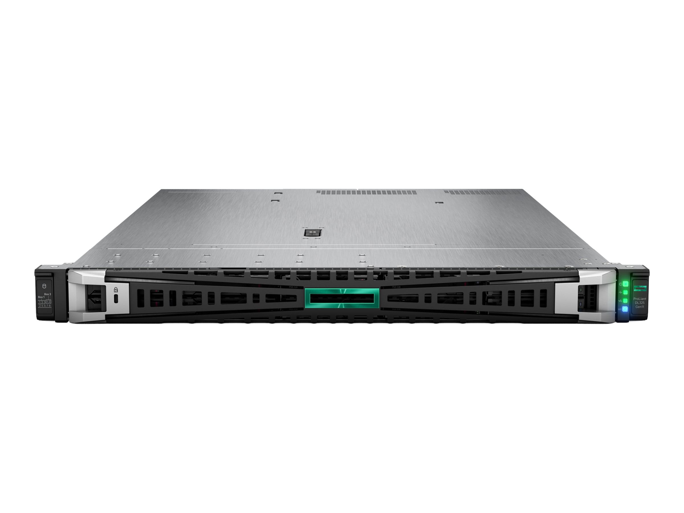 HPE ProLiant DL325 Gen11 - 1U - 1-Weg - 1 x EPYC 9115 / 2.6 GHz - RAM 64 GB - SATA/SAS/NVMe - Hot-Swap 6.4 cm (2.5")
