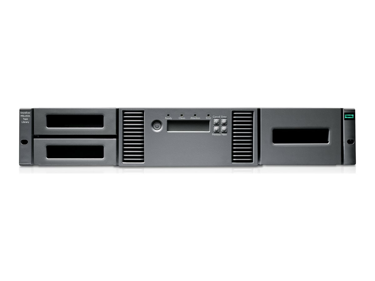 HPE StoreEver MSL2024 - Bandbibliothek - 288 TB / 720 TB - Steckplätze: 24 - LTO Ultrium (12 TB / 30 TB)