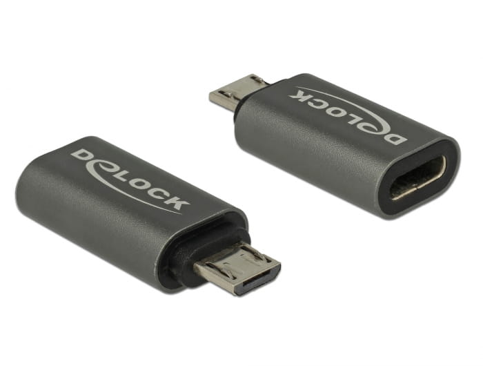 Delock USB-Adapter - 24 pin USB-C (W) zu Micro-USB Typ B (M)