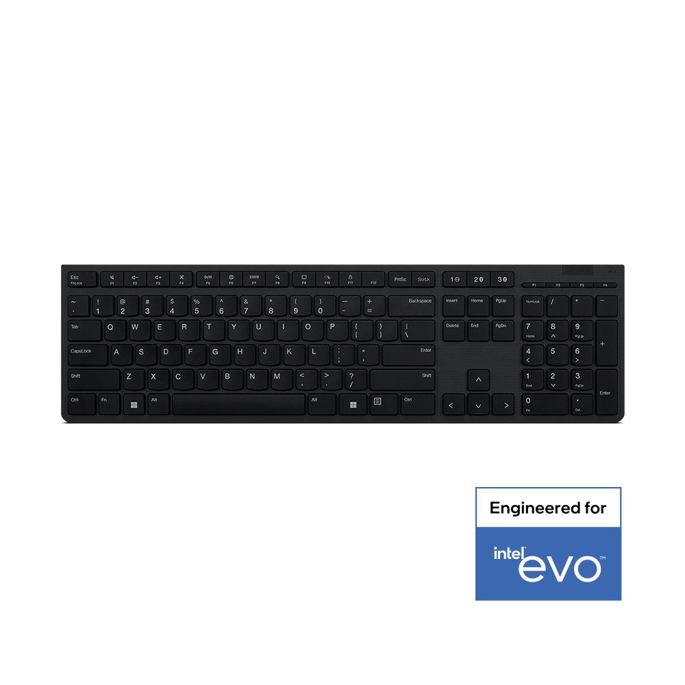 Lenovo Professional - Tastatur - kabellos - 2.4 GHz, Bluetooth