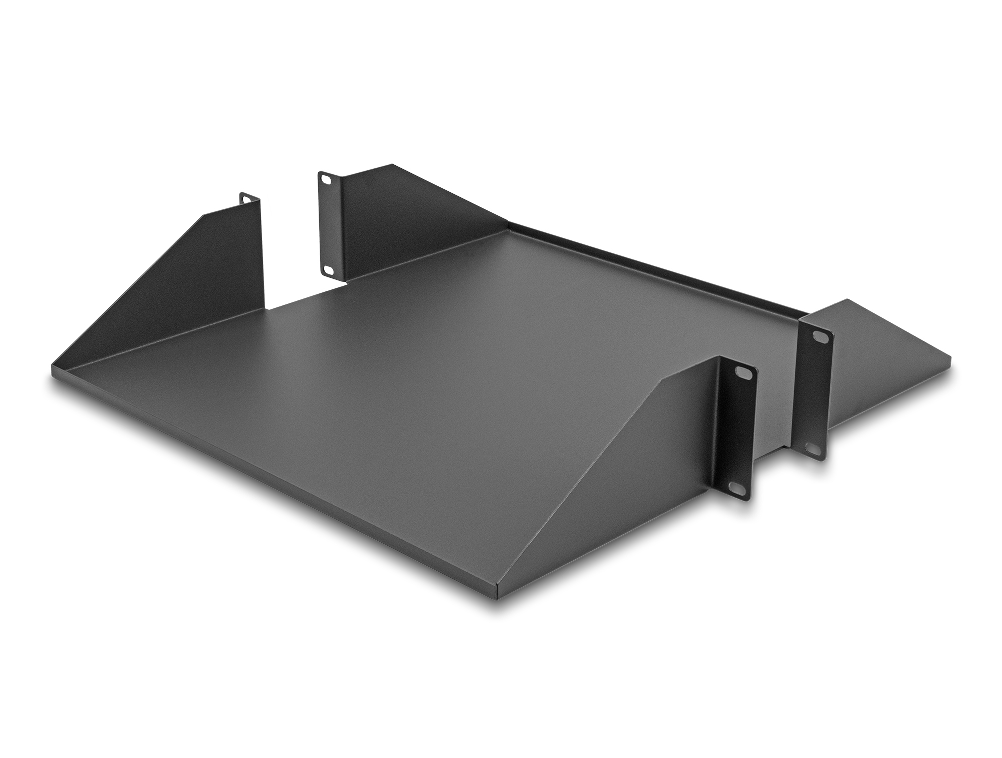 Delock Rack - Regal - beidseitig, 500mm Tiefe - Dunkelgrau - 2U - 48.3 cm (19")