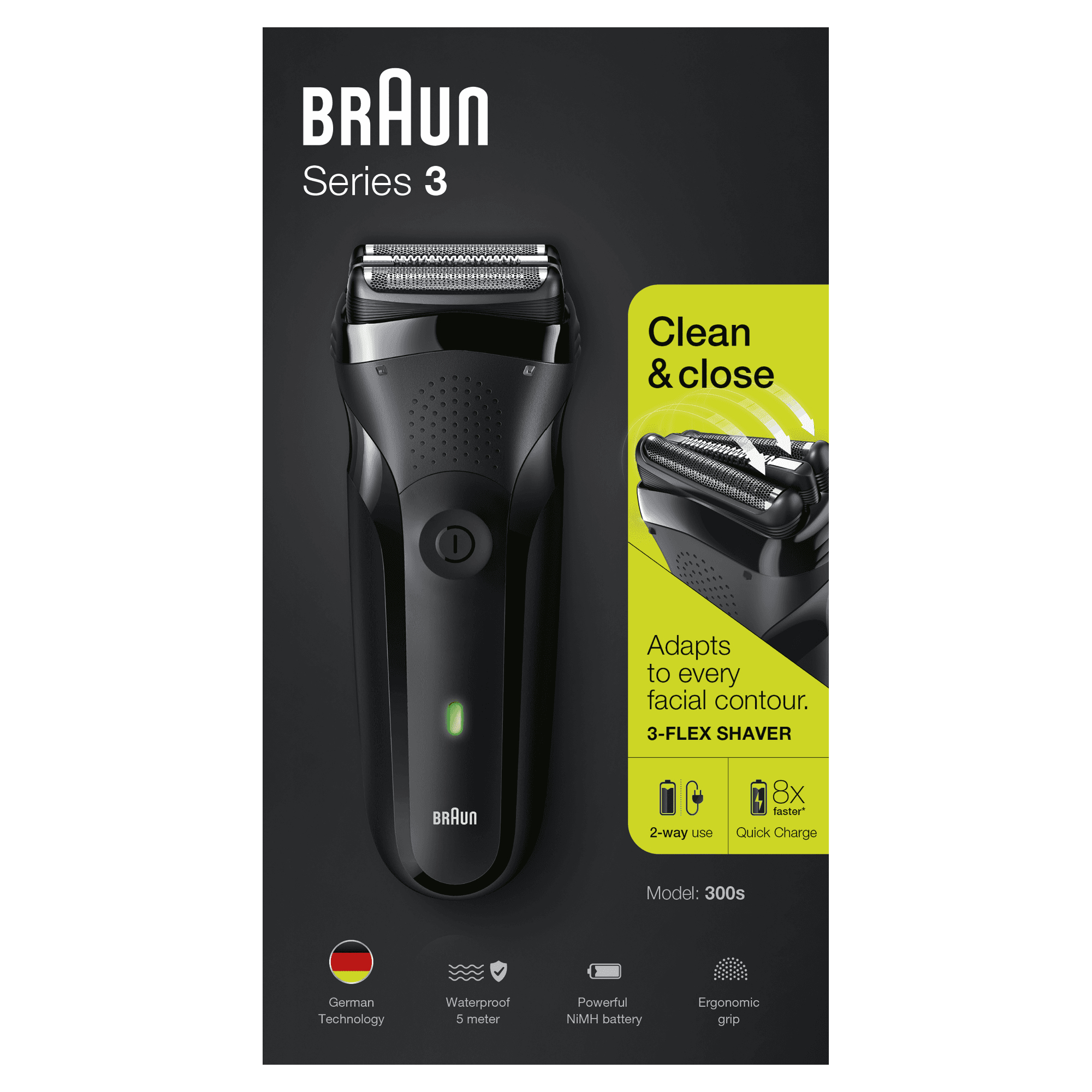 Braun Series 3 300s - Rasierer - schnurlos
