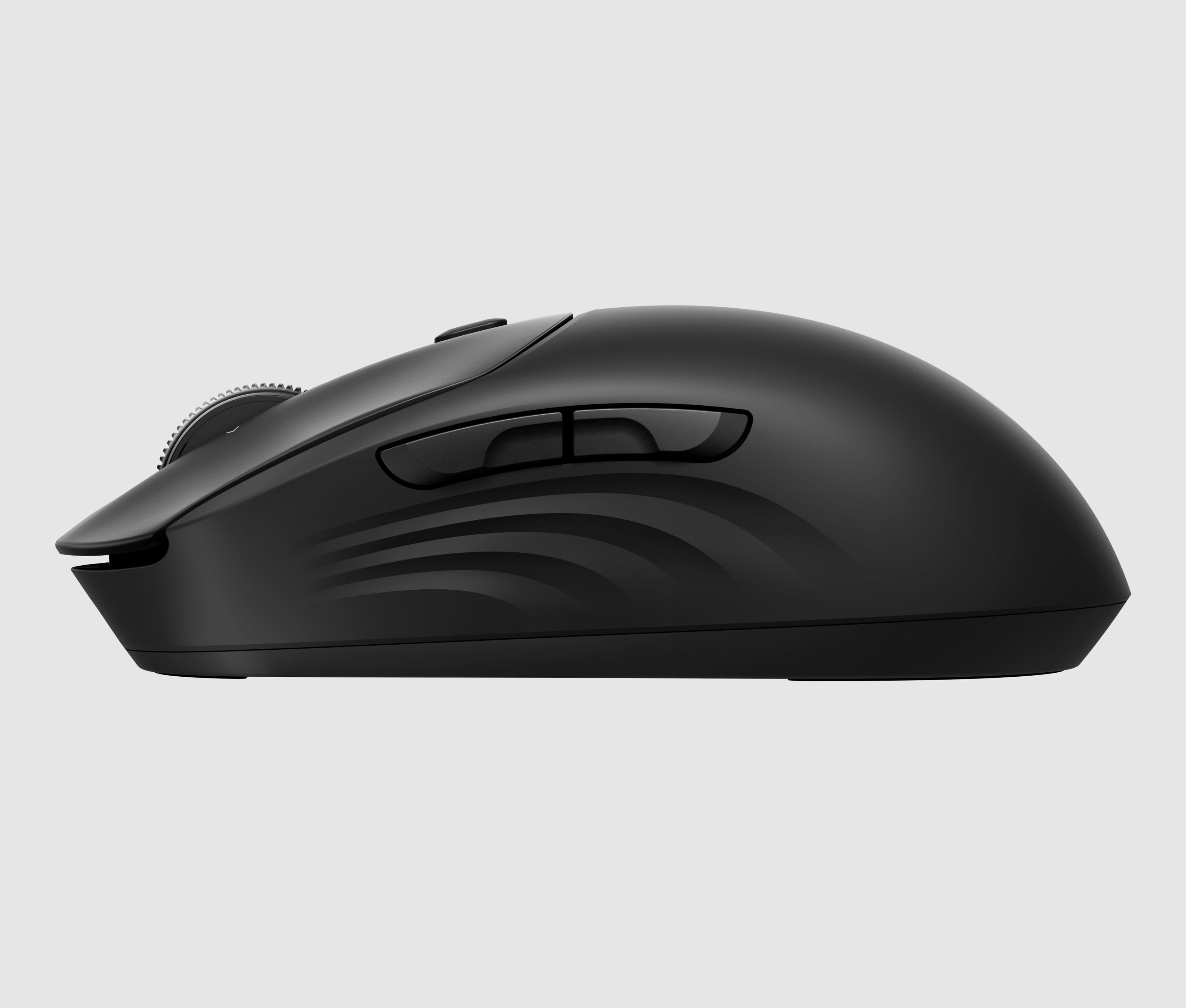 HP 705 Wiederaufladbare Wireless-Maus, Beidhändig, Bluetooth + USB Type-A, 6000 DPI, Schwarz