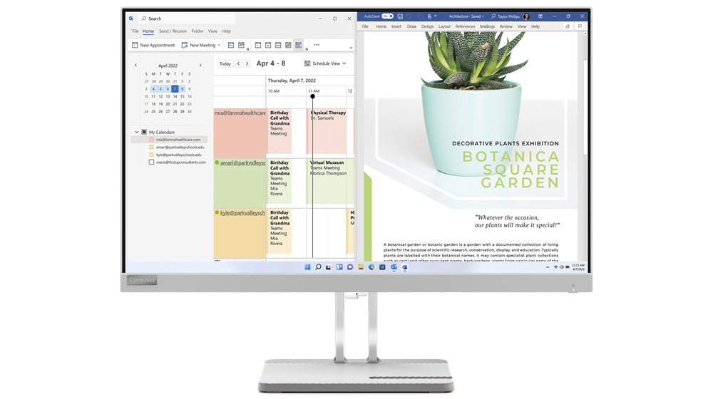 Lenovo L24e-40 - LED-Monitor - 61 cm (24") (23.8" sichtbar)