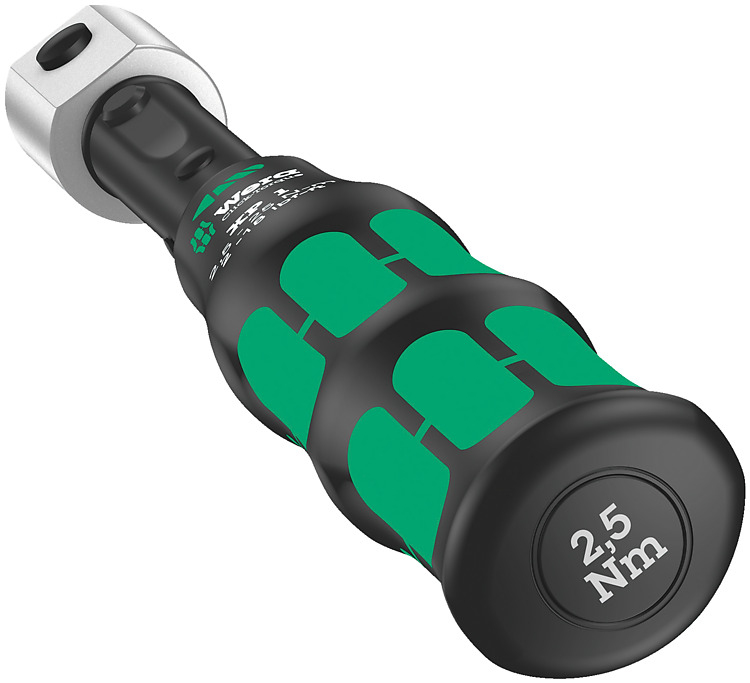 Wera Click-Torque XP 1, Klick-Drehmomentschlüssel, Ft-lb, Nm, Mechanisch, 2,5 - 25 Nm, 2%, Schwarz, Grün