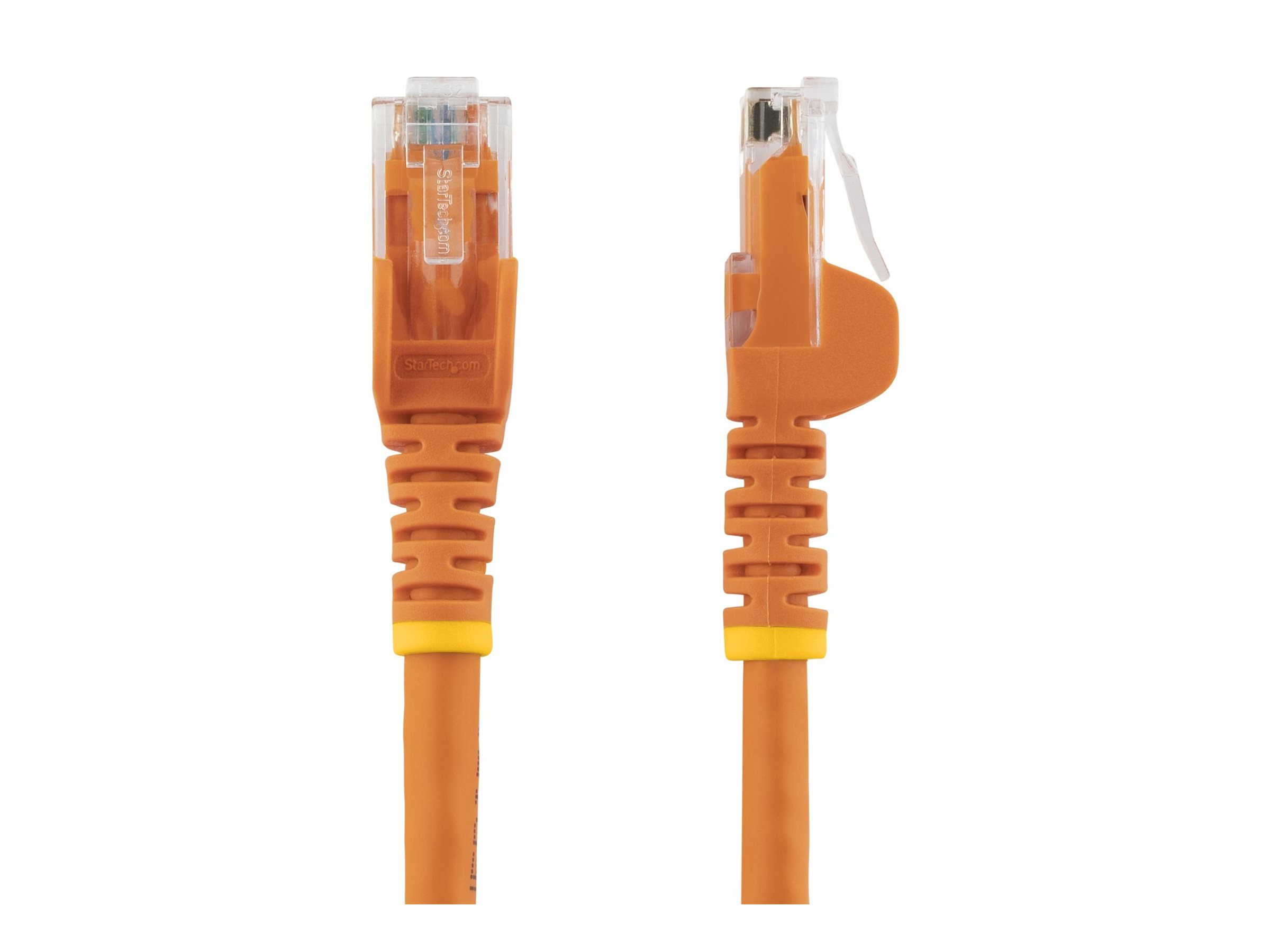 StarTech.com 1m CAT6 Ethernet Cable, 10 Gigabit Snagless RJ45 650MHz 100W PoE Patch Cord, CAT 6 10GbE UTP Network Cable w/Strain Relief, Orange, Wiring is UL Certified/TIA - Category 6 - 24AWG (N6PATC1MOR)