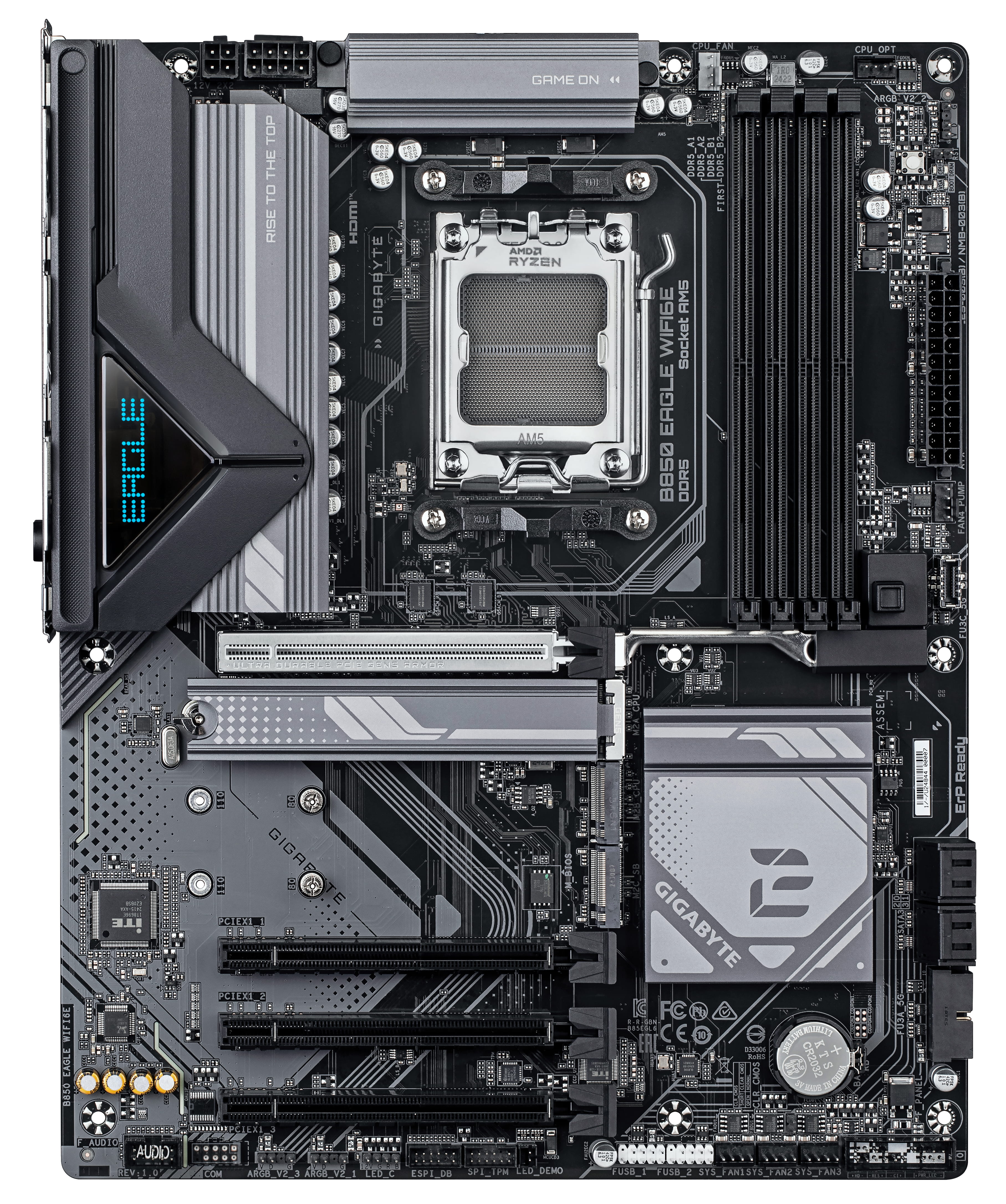 Gigabyte B850 EAGLE WIFI6E - Motherboard - ATX - Socket AM5 - AMD B850 Chipsatz - USB-C 3.2 Gen 1, USB 3.2 Gen 2, USB 3.2 Gen 1 - Wi-Fi 6E, Bluetooth, Gigabit LAN - Onboard-Grafik (CPU erforderlich)