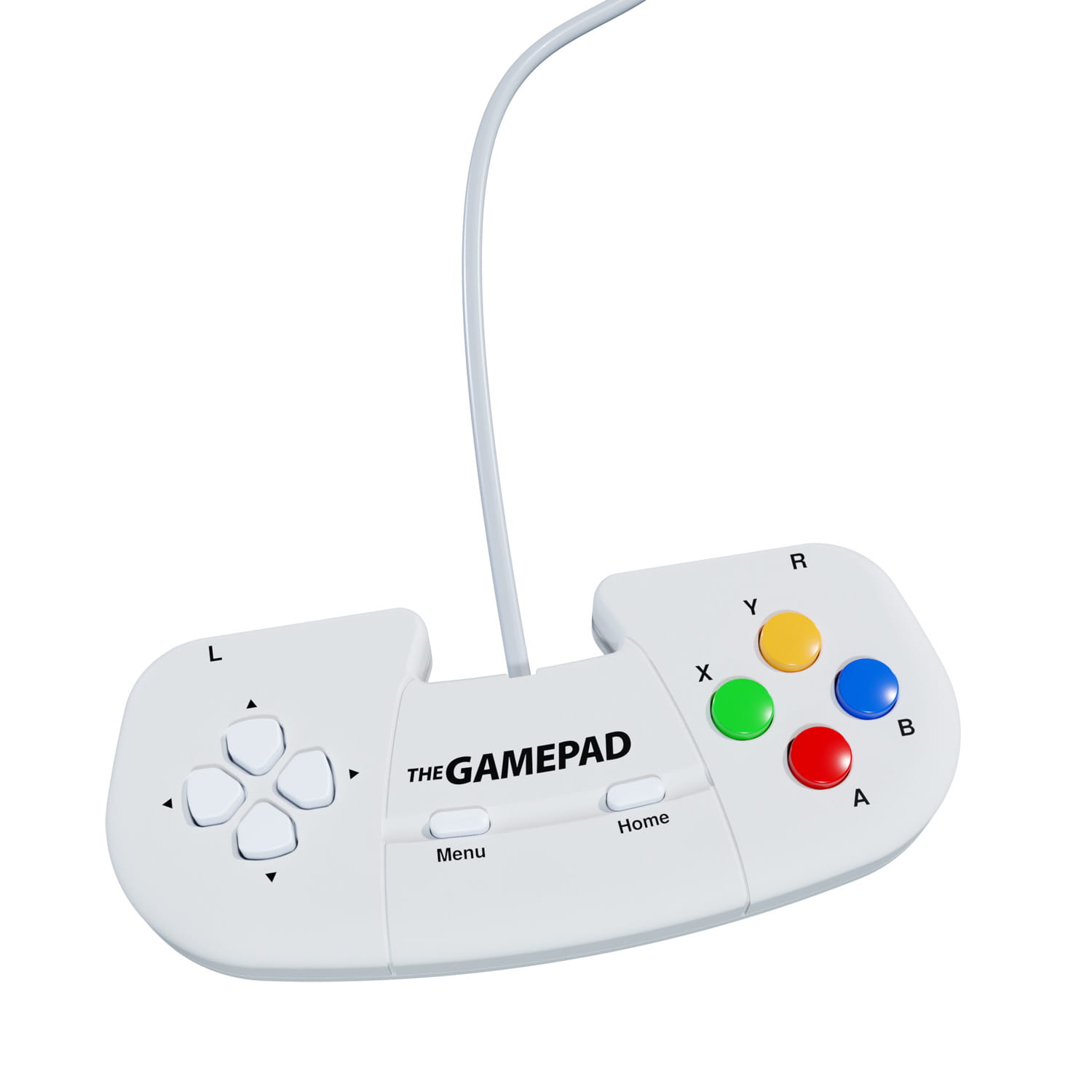 Retro Games The Gamepad White, Gamepad, MAC, PC, ZX Spectrum, D-Pad, Menü-Taste, Home button, Digital, Kabelgebunden, USB 2.0