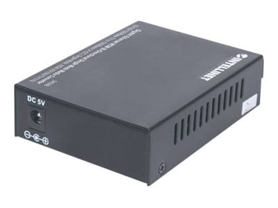 Intellinet Gigabit Ethernet WDM Bi-Directional Single Mode Media Converter, 10/100/1000Base-Tx to 1000Base-Lx (SC)