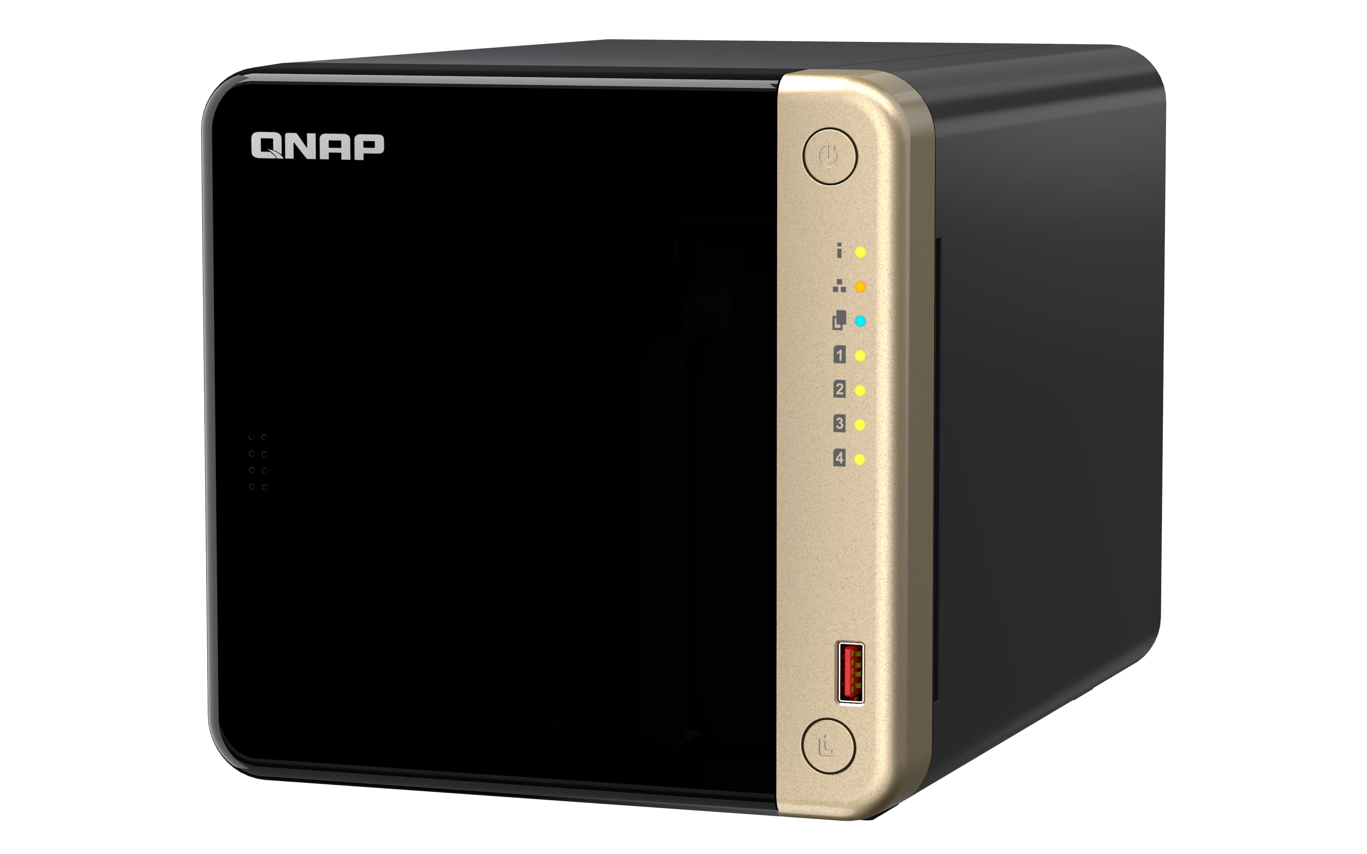 QNAP TS-464 - NAS-Server - 4 Schächte - 16 TB