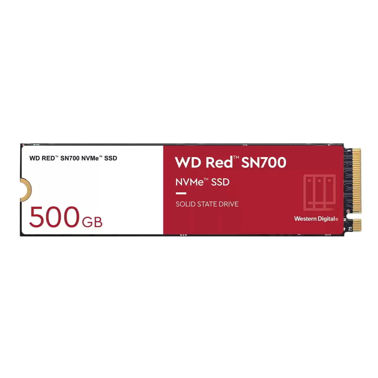 WD Red SN700 WDS500G1R0C-68BDK0 - SSD - 500 GB - intern - M.2 2280 - PCIe 3.0 x4 (NVMe)