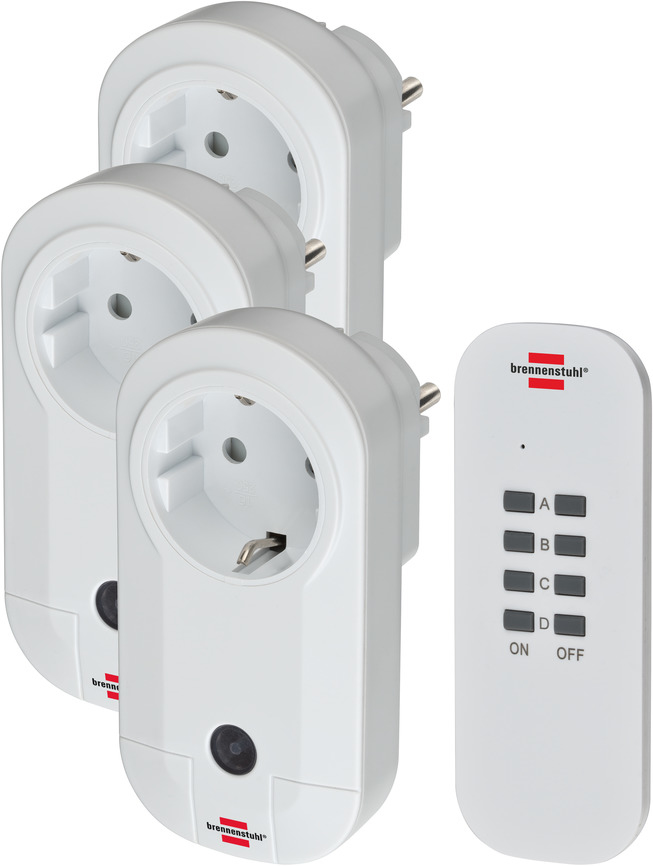 Brennenstuhl 1507040, Drinnen, Weiß, 25 m, IP20, Kabellos, RF Wireless