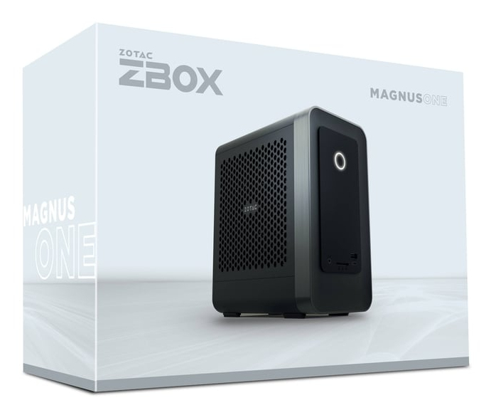 ZOTAC ZBOX MAGNUS ONE EU275070C, Mini-Tower, PC Barebone, DDR5-SDRAM, PCI Express, Serial ATA III, Wi-Fi 7 (802.11be), 500 W