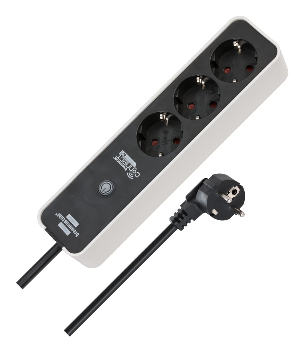 Brennenstuhl 1153230621, 1,5 m, Drinnen, IP20, Schwarz, Weiß, 3 AC-Ausgänge, 220 - 250 V