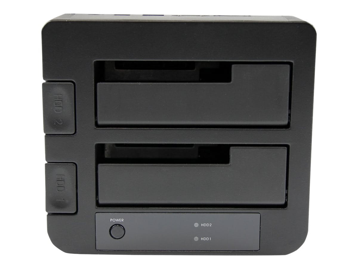 StarTech.com Dual-Bay USB 3.0 eSATA to SATA Hard Drive Docking Station, USB Hard Drive Dock, External 2.53.5 SATA IIIIII, SSDHDD Docking Station, Hot-Swap Hard Drive Bays - Top-Loading - Speicher-Controller - 2.5", 3.5" (6.4 cm, 8.9 cm)