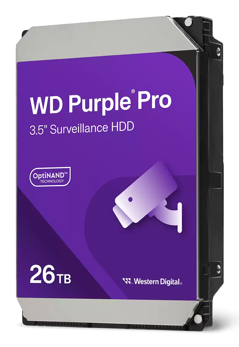 WD Purple Pro WD260PURP - Festplatte - 26 TB - Überwachung, intelligente Videoübertragung - intern - 3.5" (8.9 cm)