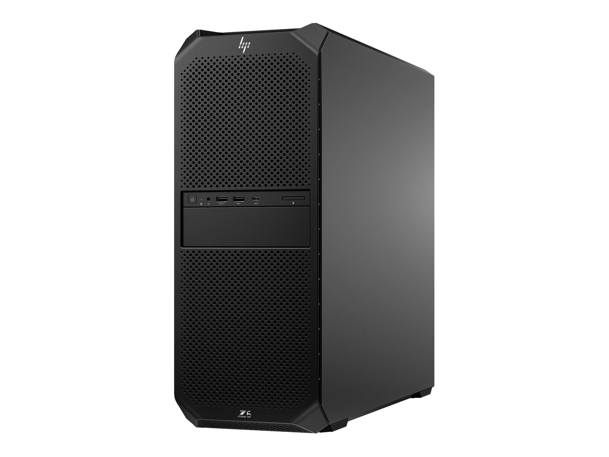 HP Workstation Z6 G5 A - Tower - 4U - 1 x Ryzen ThreadRipper PRO 7955WX / 4.5 GHz - RAM 64 GB - SSD 2 TB - HP Z Turbo Drive, NVMe, TLC - keine Grafiken - 1GbE - Win 11 Pro - Monitor: keiner - Tastatur: Deutsch - Schwarz - mit HP 1 Jahr Wolf Pro Security 