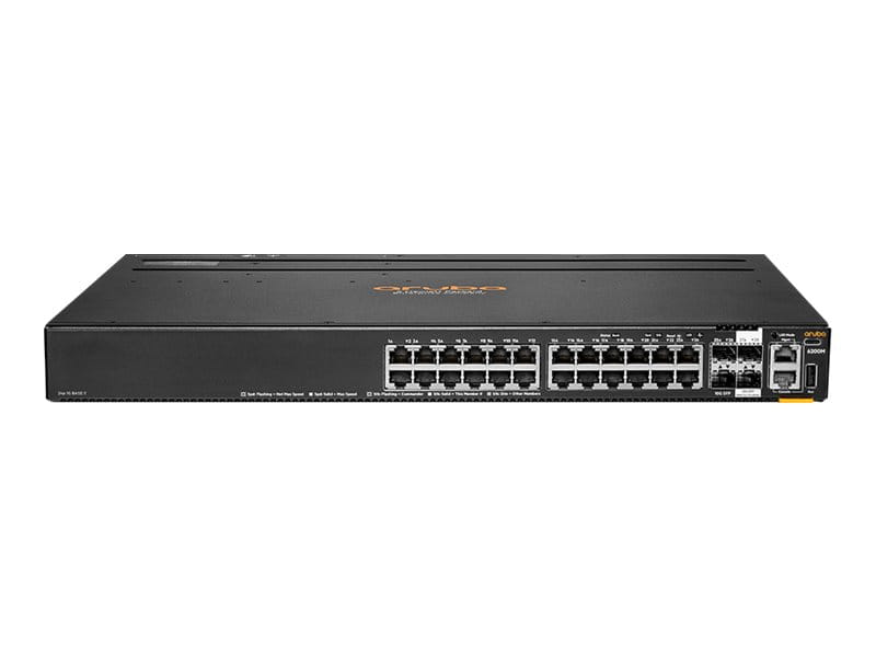 HPE Aruba Networking 6200M 24G Class4 PoE 4SFP+ TAA Switch - Switch - max. Stapelentfernung 10 km - L3 - managed - 24 x 10/100/1000 (PoE+)