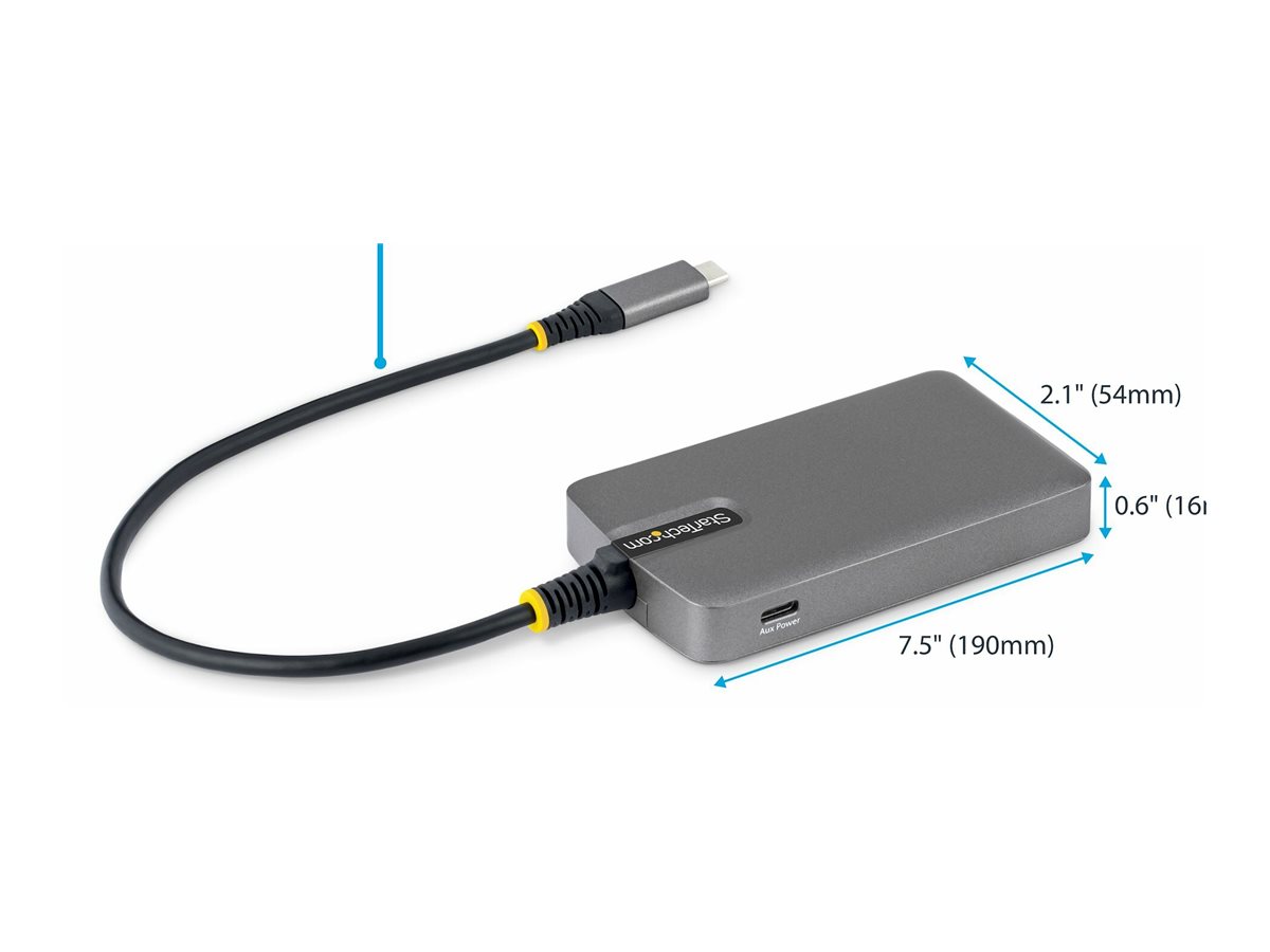 StarTech.com Hub - 4 x USB 3.2 Gen 1 + 1 x