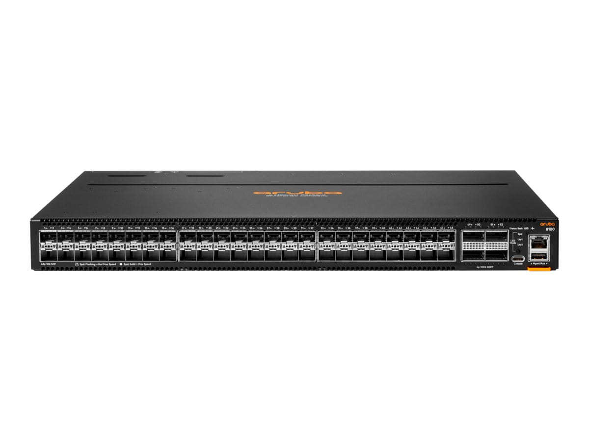 HPE Aruba Networking CX 8100 48x10G SFP+ 4x40/100G