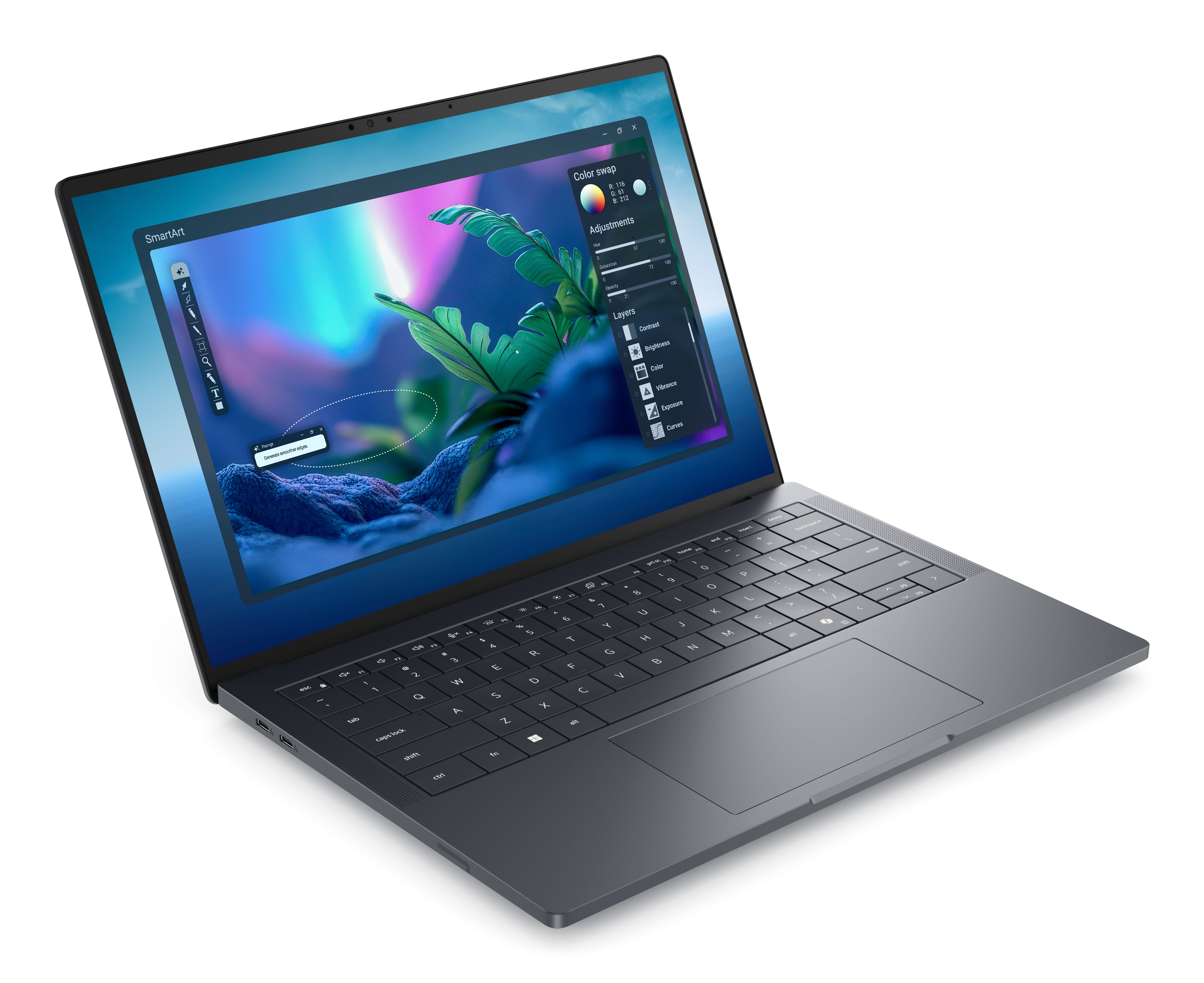 Dell Pro Max 14 Premium MA14250 - Intel Core Ultra 7 265H / 2.2 GHz - vPro Enterprise - Win 11 Pro - RTX PRO 2000 Blackwell - 32 GB RAM - 1 TB SSD SED, NVMe, TLC, Performance - 35.56 cm (14")